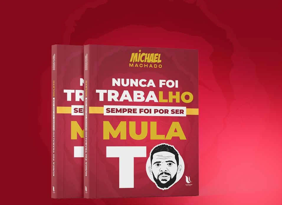 Mockup do livro Nunca Foi Trabalho, Sempre Foi por Ser Mulato